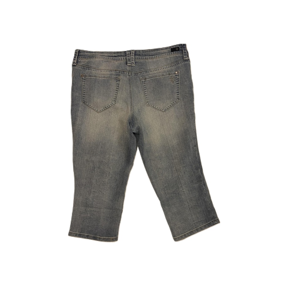 Jessica Simpson Size 30 Faded Denim Capri Pants Forever Low Rise‎ Cropped - Picture 3 of 7